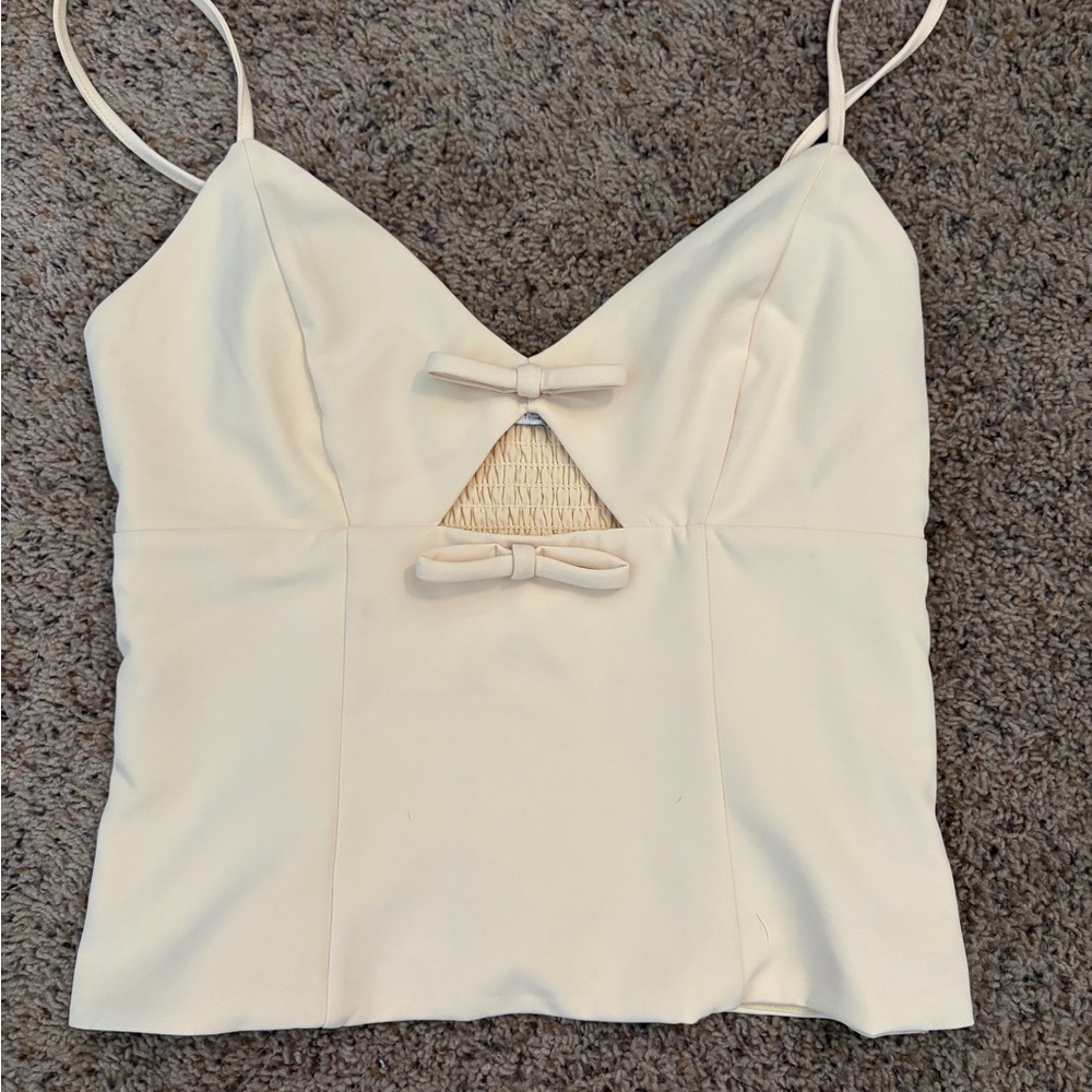 Abercrombie and fitch yellow tank top